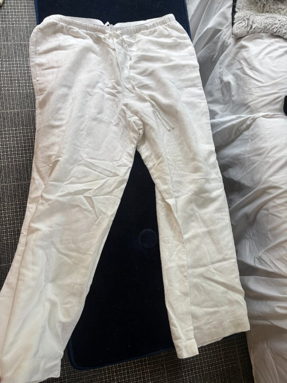 LOFT Linen Wide Leg Pants